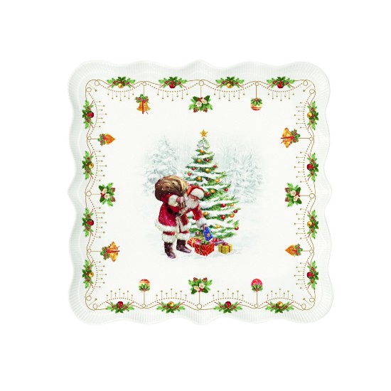 Porcelán tál, 30 × 29,5 cm, "Nostalgic Christmas" - Nuova R2S