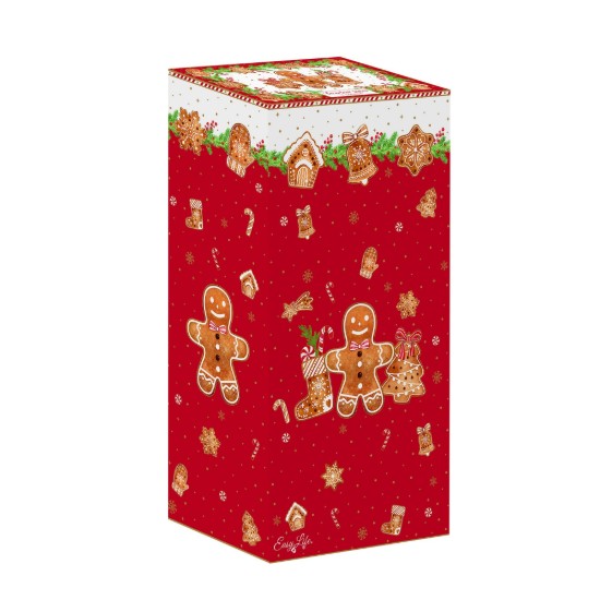 Teáskanna és 2 bögre készlet, porcelán, "Fancy Gingerbread" - Easy Life