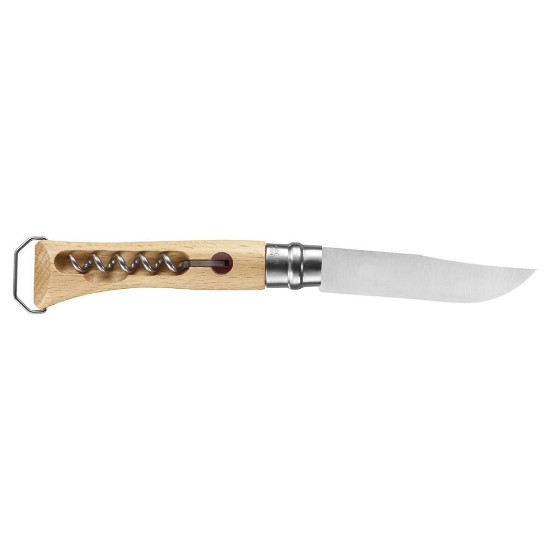 Opinel - N°10 rozsdamentes kés, dugóhúzóval, 10 cm