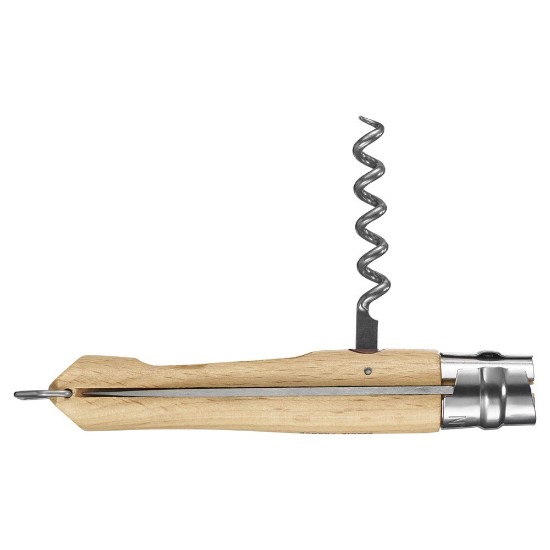 Opinel - N°10 rozsdamentes kés, dugóhúzóval, 10 cm