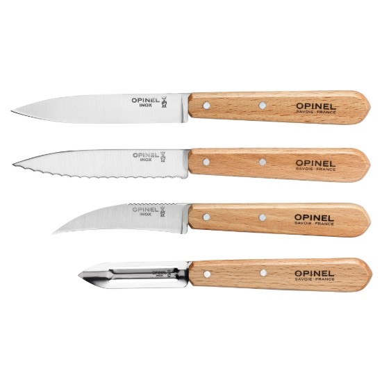 4 részes konyhakés készlet, "Les Essentiels" - Opinel