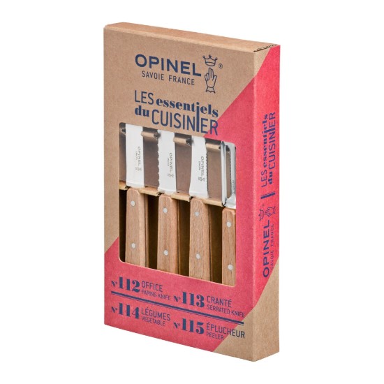 4 részes konyhakés készlet, "Les Essentiels" - Opinel