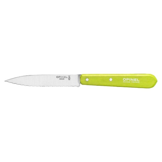 Opinel - "Les Essentiels" N°113 fogazott pengéjű kés, rozsdamentes acél, 10 cm, Apple