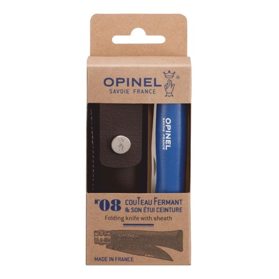 Opinel - "My first" Zsebkés N°08, tokkal, rozsdamentes acél, 8,5cm, Blue