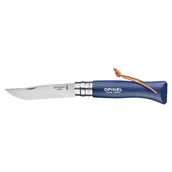 Opinel - "Colorama" Zsebkés N°08, rozsdamentes acél, 8,5cm, Dark Blue