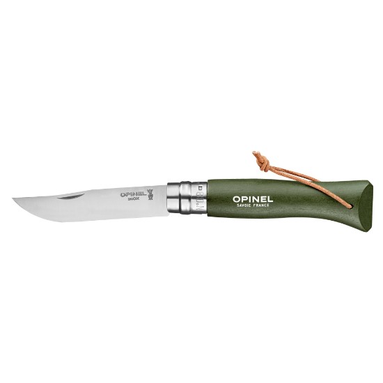 Opinel - "Colorama" N°08 zsebkés, rozsdamentes acél, 8,5 cm, Kaki 