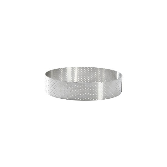 Perforált tortagyűrű, rozsdamentes acél, 15,5 cm - de Buyer