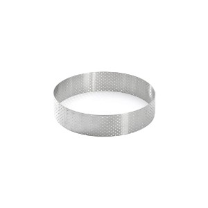 Perforált tortagyűrű, rozsdamentes acél, 18,5 cm - de Buyer