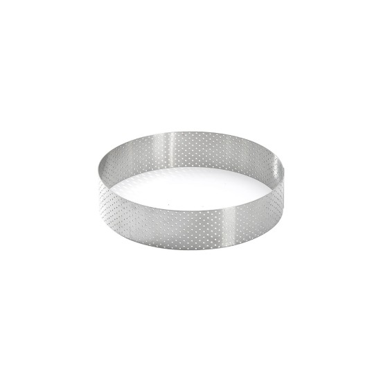 Perforált tortagyűrű, rozsdamentes acél, 18,5 cm - de Buyer