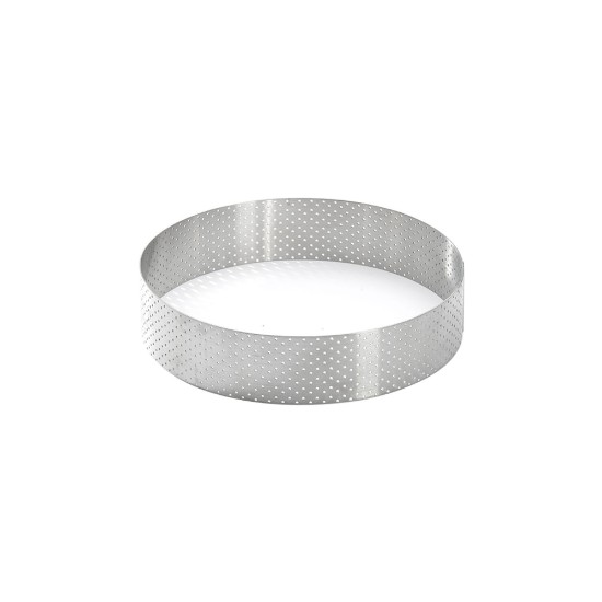 Perforált tortagyűrű, rozsdamentes acél, 24,5 cm - de Buyer