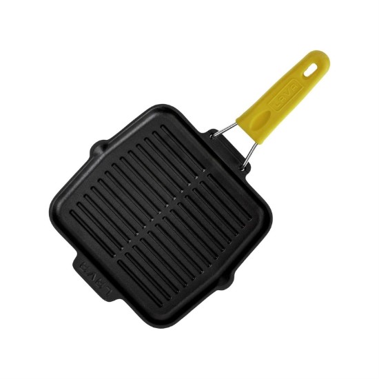 Lava grill serpenyő  21 x 21 cm, sárga