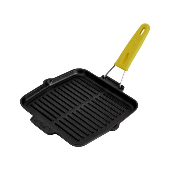 Lava grill serpenyő  21 x 21 cm, sárga