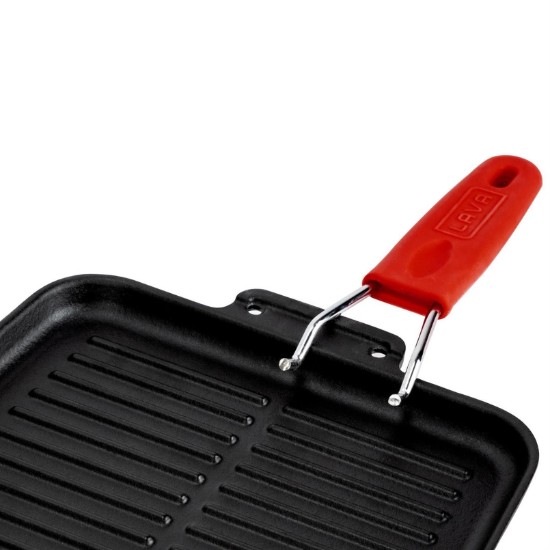 Lava grill serpenyő  21 x 21 cm, piros