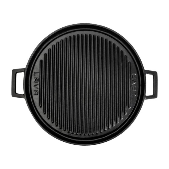 Grill, 34 cm, öntöttvas - LAVA