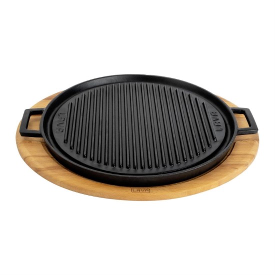 Öntöttvas grill állvánnyal, 34 cm - LAVA