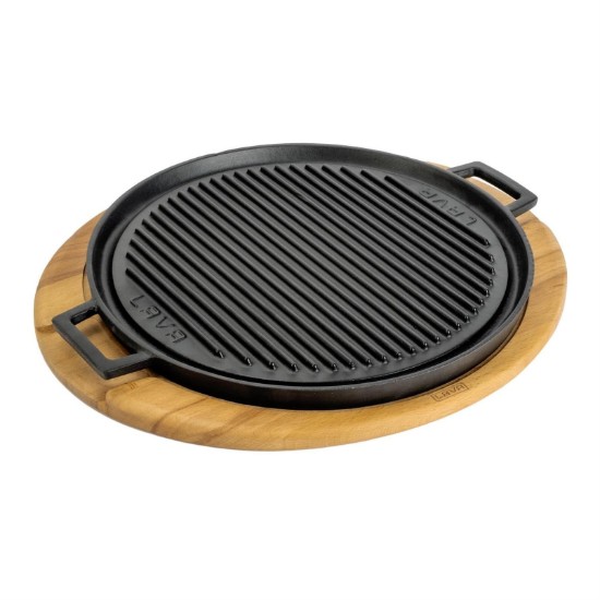 Öntöttvas grill állvánnyal, 34 cm - LAVA