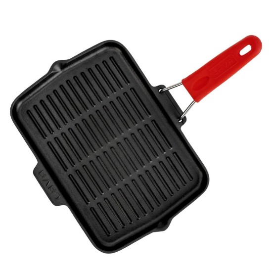 Lava grill serpenyő  21 x 30 cm, piros