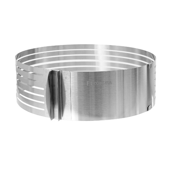 Zokura - Állítható tortaszeletelő gyűrű, rozsdamentes acél, 15/20x8,5 cm