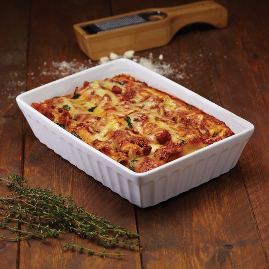 Lasagna sütőtál, kerámia, 20 x 29 cm, "Ízek világa" - Kitchen Craft márka