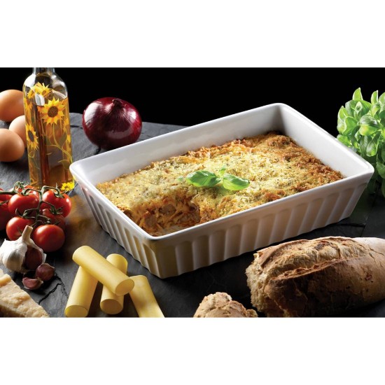 Lasagna sütőtál, kerámia, 20 x 29 cm, "Ízek világa" - Kitchen Craft márka