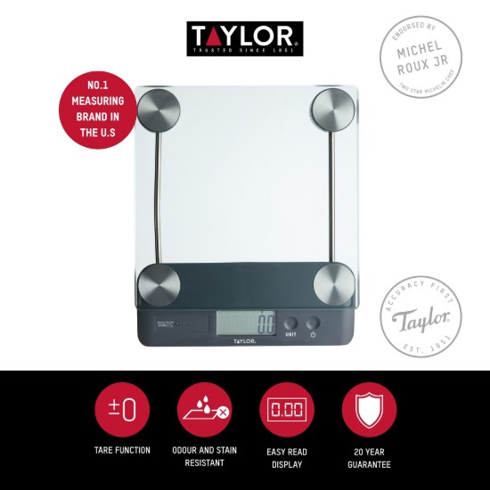 Konyhai mérleg, 14,4 kg - Taylor Pro