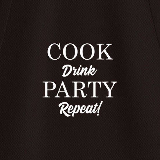 Kötény - "COOK Drink PARTY Repeat!"