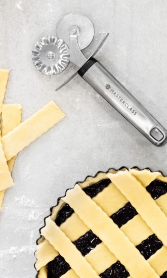 Kitchen Craft - Kétkerekű tésztavágó, rozsdamentes acél, 16 cm, "MasterClass"