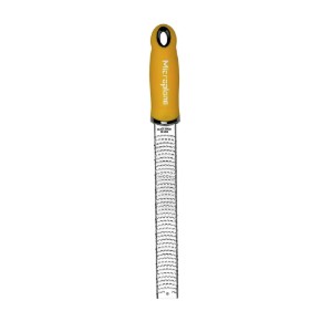 Microplane - Classic reszelő, sebészeti rozsdamentes acél, 32,5 x 3 cm, Mustard Yellow