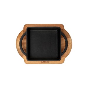 Lava öntvény tepsi 12 x 12 cm alátéttel