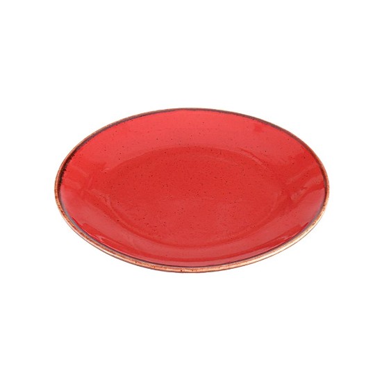 Porland - 24 cm-es piros Alumilite Seasons tányér