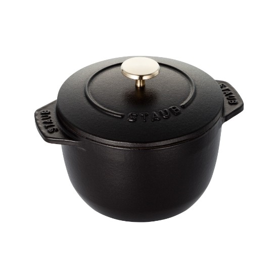 Staub Cocotte edény rizsnek 12 cm/0,75 l, Fekete