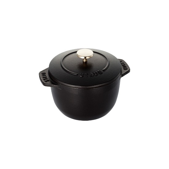 Staub Cocotte edény rizsnek 12 cm/0,75 l, Fekete