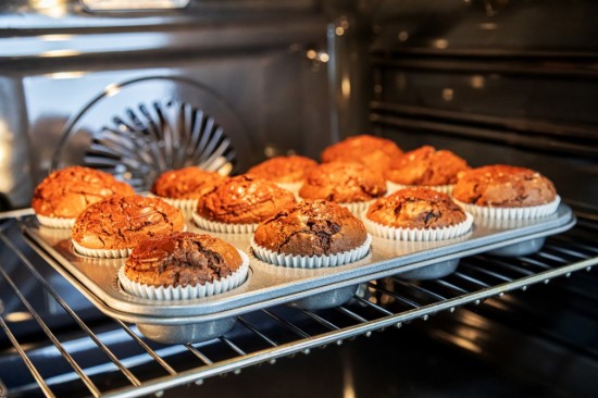 Kitchen Craft muffin sütő, 35 x 27 cm, acél