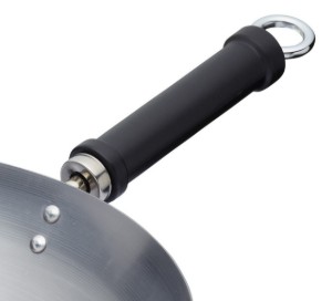 Kitchen Craft - Wok serpenyő, szénacél, 30 cm