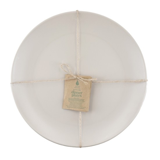 Újrahasznosított műanyagból készült 4 tányéros készlet, 25,5 cm - Natural Elements