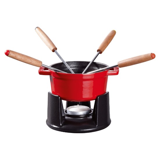 Staub mini Fondue készlet 7 darabos / 0,25 L, Cherry