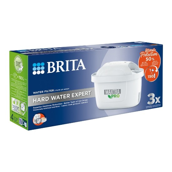 3 BRITA szűrőből álló készlet MAXTRA PRO Hard Water Expert