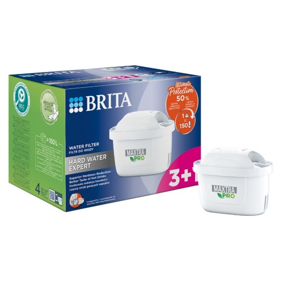 3+1 db BRITA Maxtra PRO Hard Water Expert szűrőkészlet