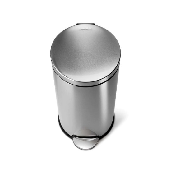 simplehuman pedálos szemetes rozsdamentes acél, 30 L, ezüst