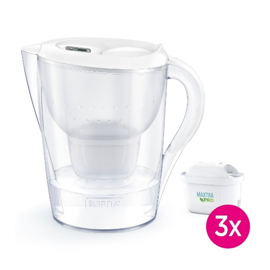 BRITA Marella XL 3,5 literes kezdőcsomag + 3 Maxtra PRO szűrő (fehér)