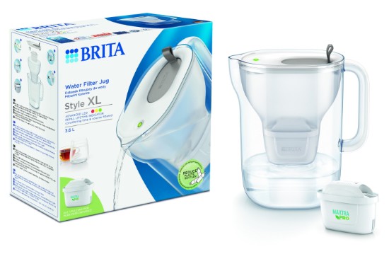 BRITA Style XL 3.6 L Maxtra PRO (szürke) szűrőkancsó