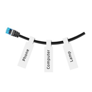 Címkematrica tekercs, 12,5x74+35mm, 65 db/tekercs, Fehér - NIIMBOT