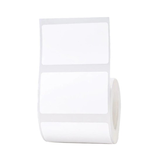 Címke matrica tekercs, 50x30mm, 230 db/tekercs, Fehér - NIIMBOT