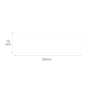 Címkematrica tekercs, 15x50mm, 130 db/tekercs, Fehér - NIIMBOT