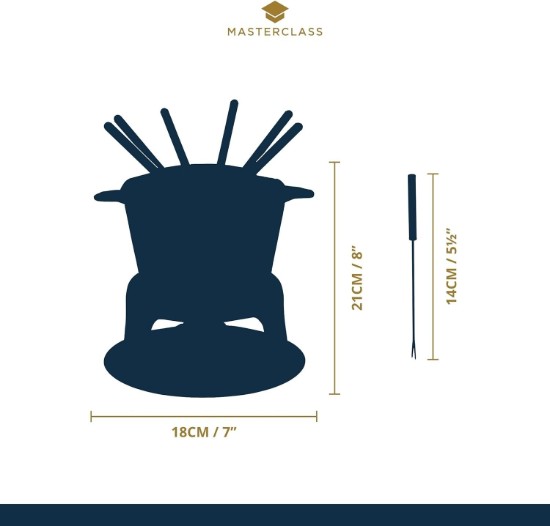 MasterClass - 8 darabos fondue készlet