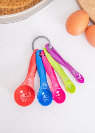 5 darabos mérőkanál készlet, műanyag - Colourworks