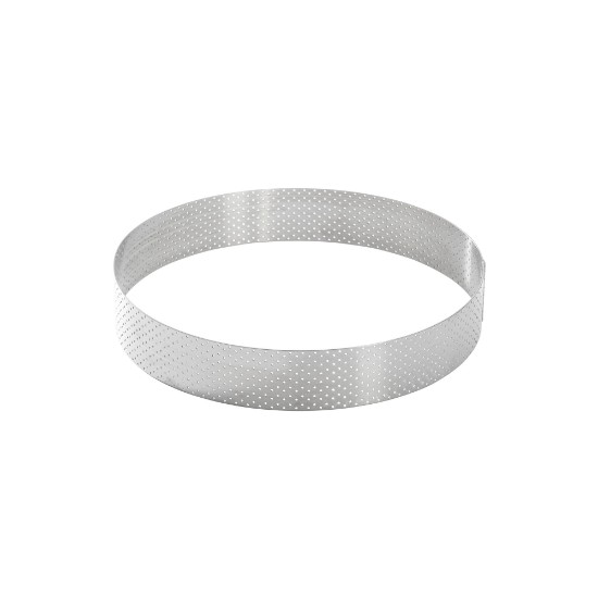 Perforált tortagyűrű, rozsdamentes acél, 20,5 cm - de Buyer