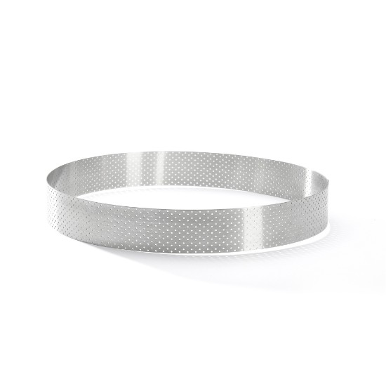 Perforált tortagyűrű, rozsdamentes acél, 24,5 cm - de Buyer