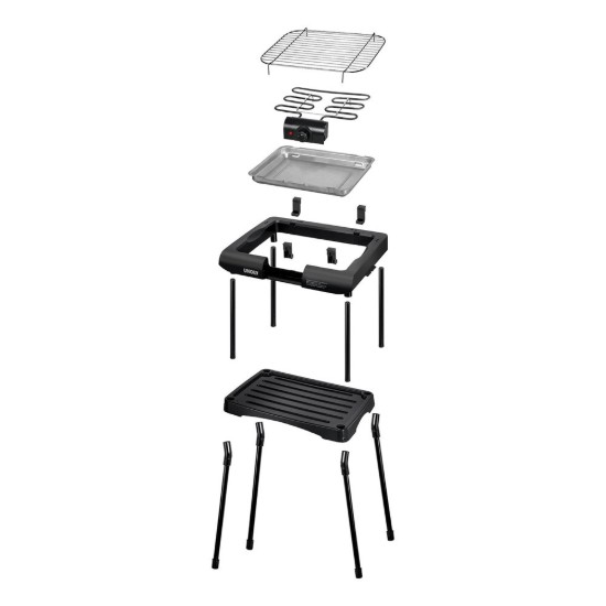 "Black Rack" elektromos grill, 2000 W - Unold