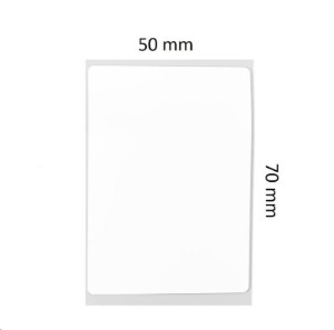 Címke matrica tekercs, 50x70mm, 110 db/tekercs, Fehér - NIIMBOT